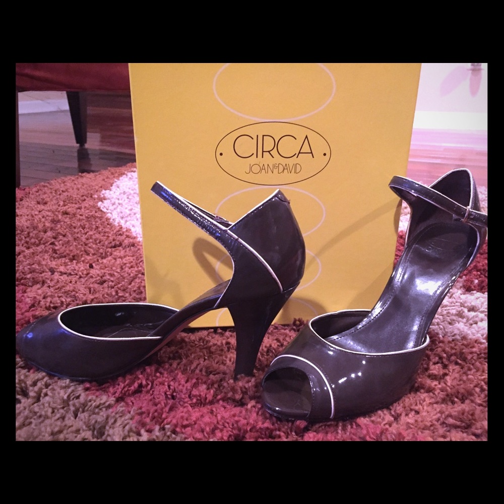 Joan & David size 7 shoes. Brown patent leather